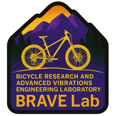Bicycle Research and Advanced Vibrations Engineering Lab at Western Carolina University College of Engineering design showing a bicycle in the mountains